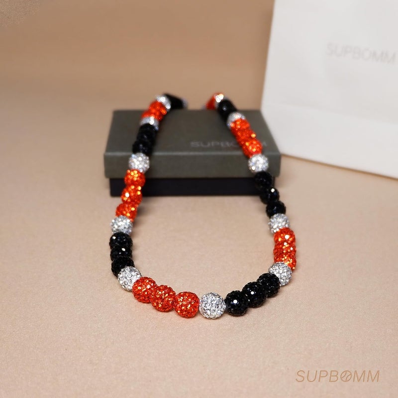 SUPBOMM Baseball Ice Necklace, Bling Beaded Necklaces, Drip Chain, League Team Colors Gifts for Men - Image 4